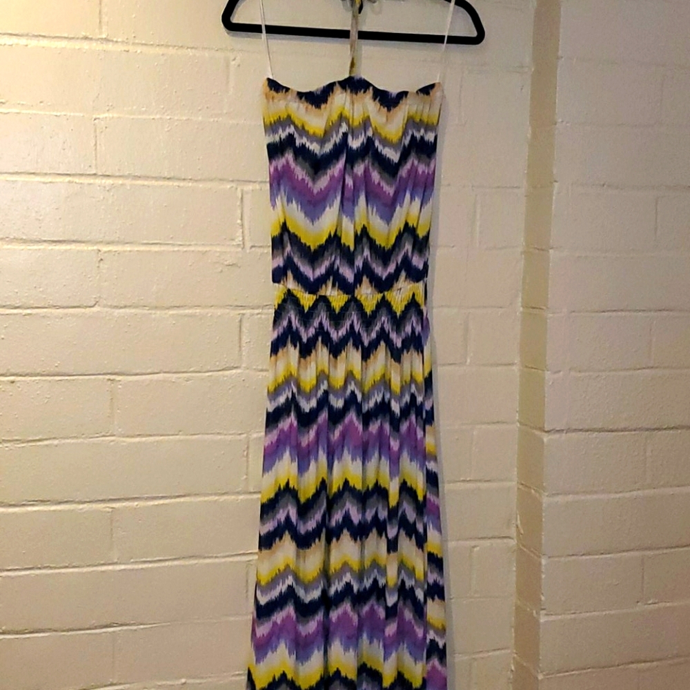 Abstract Print Beach Dress/ Cover up